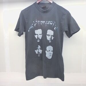 VTG 1991 Metallica Black Album Tour Shirt Brockum Mens Medium Black Single St